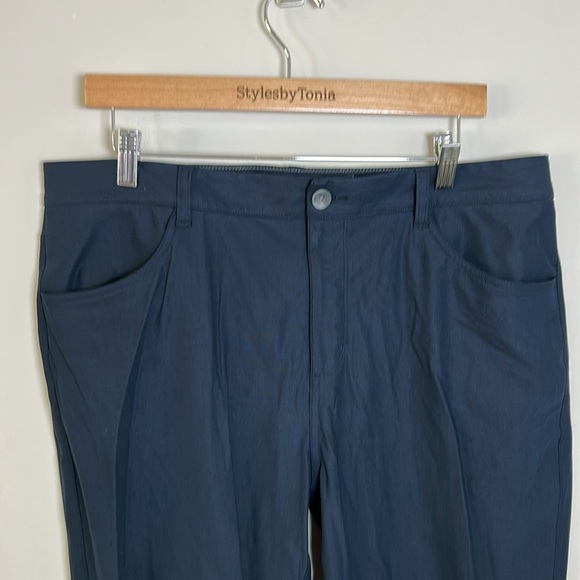 Vuori Meta Pant Athletic Slim Fit 28 inch Navy Blue Trouser Stretch Pockets 36 - Picture 3 of 11
